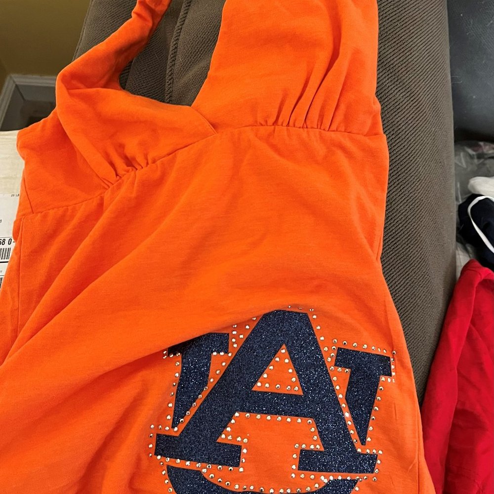 Auburn University Orange Halter top by Chicka-d NWT Size Small